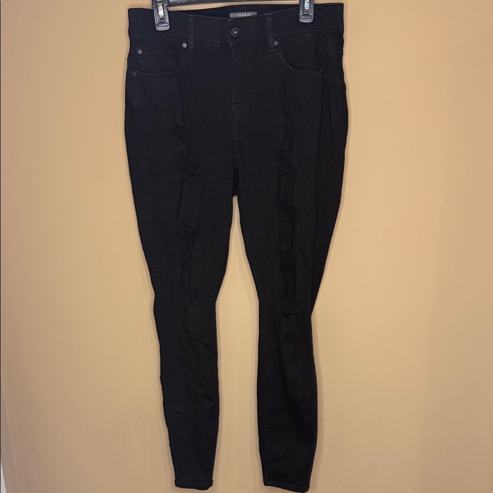 Torrid Dark Black Skinny Jeans